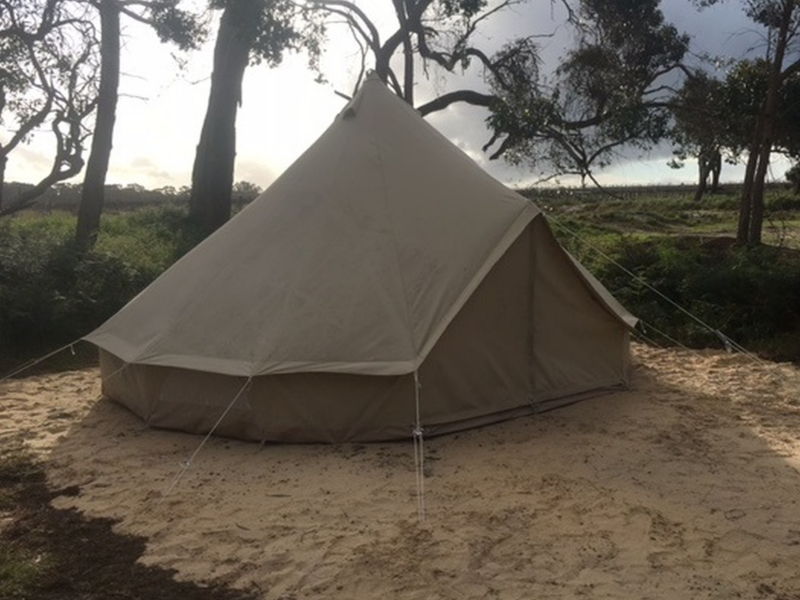 A picture of a bush bell tent